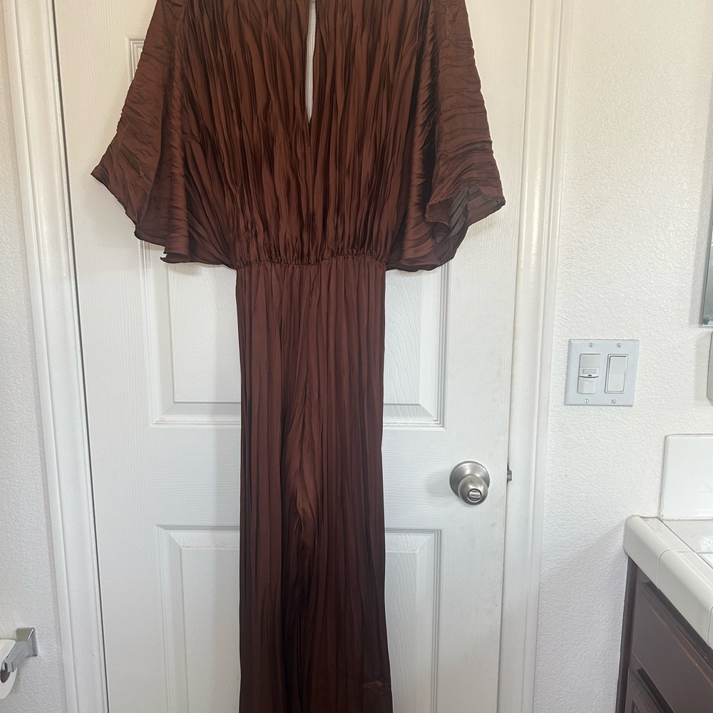 Zara brown jumpsuit size M